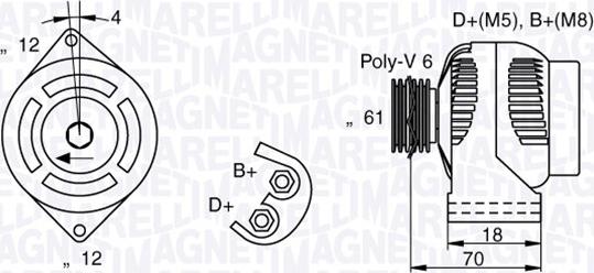 Magneti Marelli 063377032010 - Laturi inparts.fi