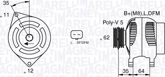 Magneti Marelli 063377015010 - Laturi inparts.fi