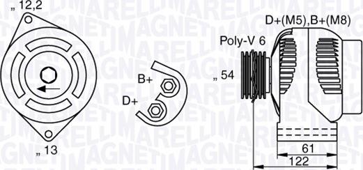 Magneti Marelli 063377018010 - Laturi inparts.fi