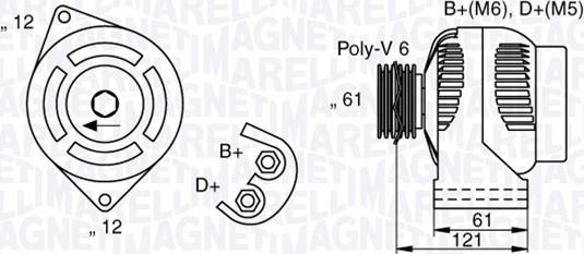 Magneti Marelli 063377017010 - Laturi inparts.fi