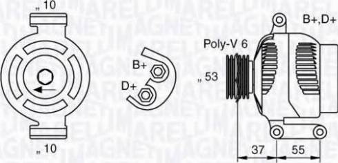 Magneti Marelli 063377020010 - Laturi inparts.fi