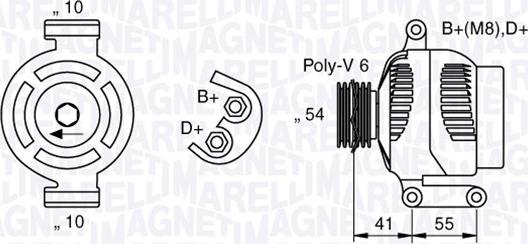 Magneti Marelli 063377028010 - Laturi inparts.fi