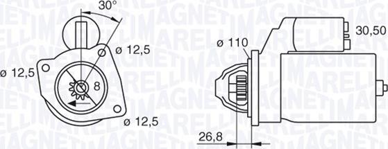 Magneti Marelli 063216851010 - Käynnistinmoottori inparts.fi