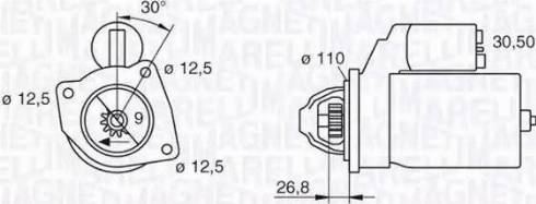 Magneti Marelli 063216741010 - Käynnistinmoottori inparts.fi