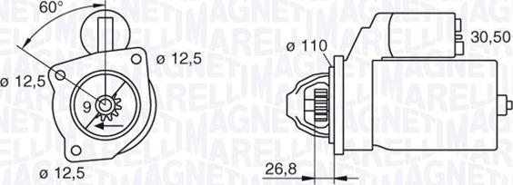 Magneti Marelli 063216731010 - Käynnistinmoottori inparts.fi