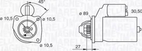 Magneti Marelli 063216733010 - Käynnistinmoottori inparts.fi