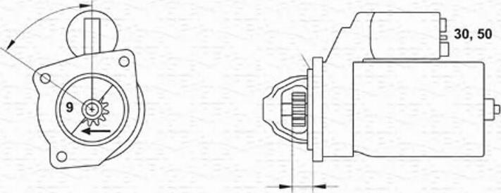 Magneti Marelli 063217121010 - Käynnistinmoottori inparts.fi