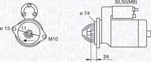 Magneti Marelli 063280059010 - Käynnistinmoottori inparts.fi