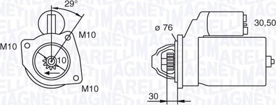 Magneti Marelli 063280010010 - Käynnistinmoottori inparts.fi