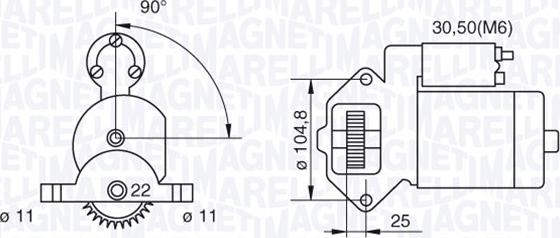 Magneti Marelli 063280032010 - Käynnistinmoottori inparts.fi