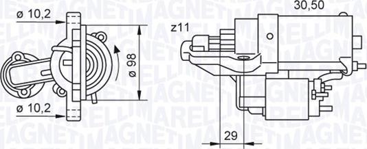 Magneti Marelli 063280028010 - Käynnistinmoottori inparts.fi