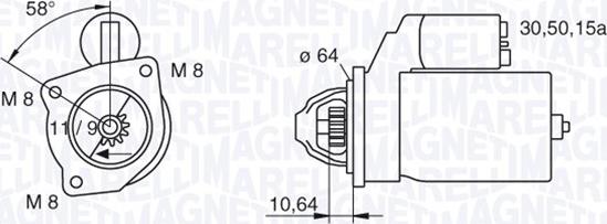 Magneti Marelli 063223101010 - Käynnistinmoottori inparts.fi