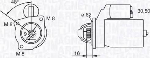 Magneti Marelli 063222908010 - Käynnistinmoottori inparts.fi