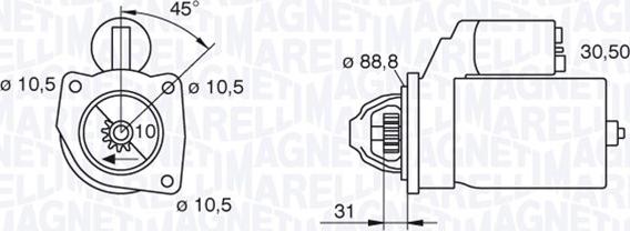 Magneti Marelli 063227486010 - Käynnistinmoottori inparts.fi