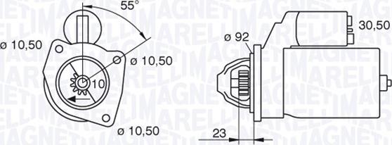 Magneti Marelli 063227569010 - Käynnistinmoottori inparts.fi