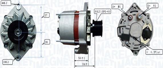 Magneti Marelli 063739067010 - Laturi inparts.fi