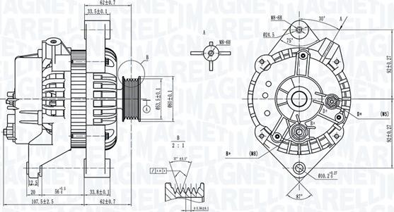 Magneti Marelli 063734274010 - Laturi inparts.fi