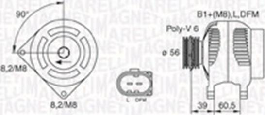 Magneti Marelli 063731446010 - Laturi inparts.fi