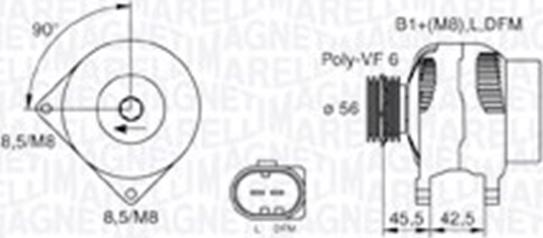 Magneti Marelli 063730001010 - Laturi inparts.fi