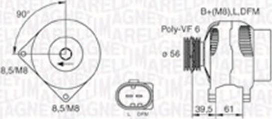 Magneti Marelli 063731394010 - Laturi inparts.fi