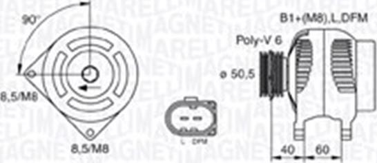 Magneti Marelli 063730007010 - Laturi inparts.fi