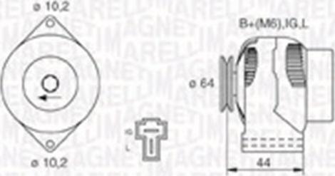 Magneti Marelli 063730019010 - Laturi inparts.fi