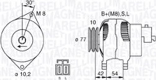 Magneti Marelli 063730015010 - Laturi inparts.fi