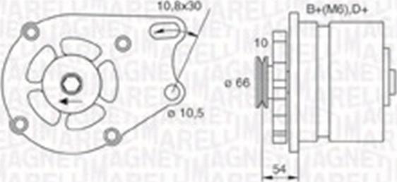 Magneti Marelli 063730893010 - Laturi inparts.fi