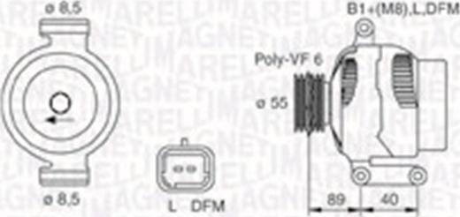 Magneti Marelli 063730026010 - Laturi inparts.fi