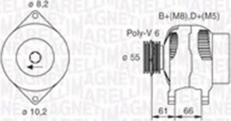 Magneti Marelli 063730023010 - Laturi inparts.fi