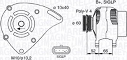 Magneti Marelli 063730022010 - Laturi inparts.fi