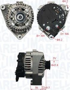 Magneti Marelli 063730845010 - Laturi inparts.fi