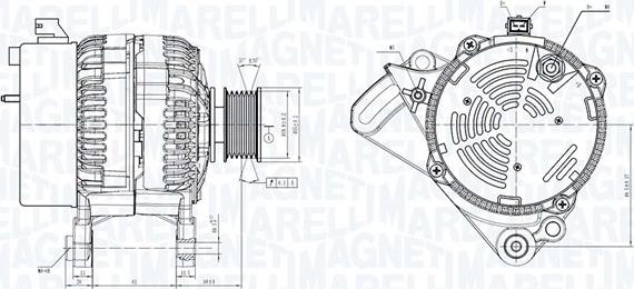 Magneti Marelli 063730733010 - Laturi inparts.fi