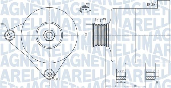 Magneti Marelli 063731945010 - Laturi inparts.fi