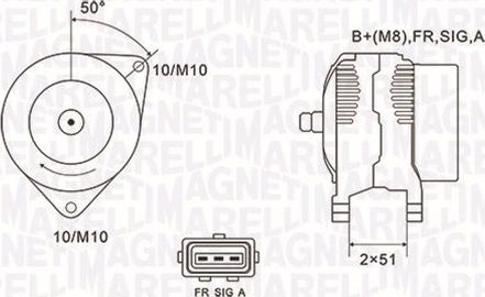 Magneti Marelli 063731941010 - Laturi inparts.fi