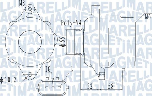 Magneti Marelli 063731943010 - Laturi inparts.fi