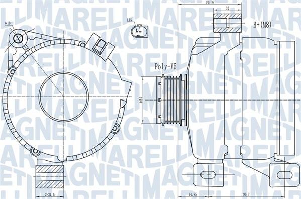 Magneti Marelli 063731968010 - Laturi inparts.fi