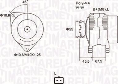 Magneti Marelli 063731963010 - Laturi inparts.fi