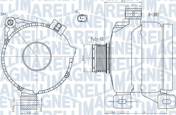 Magneti Marelli 063731967010 - Laturi inparts.fi