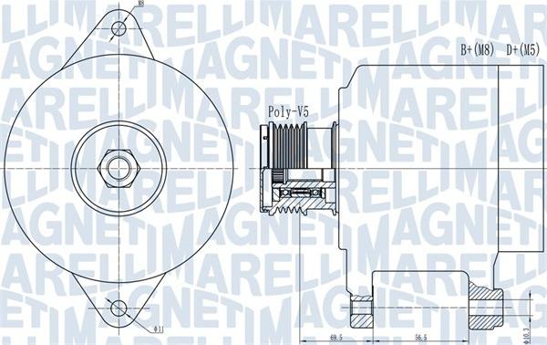 Magneti Marelli 063731909010 - Laturi inparts.fi