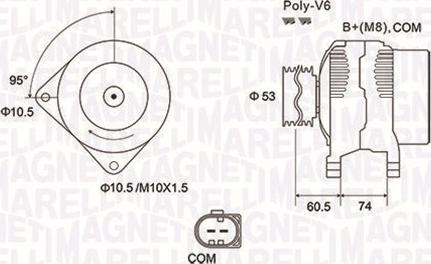 Magneti Marelli 063731905010 - Laturi inparts.fi