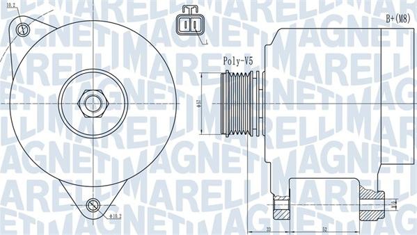 Magneti Marelli 063731906010 - Laturi inparts.fi