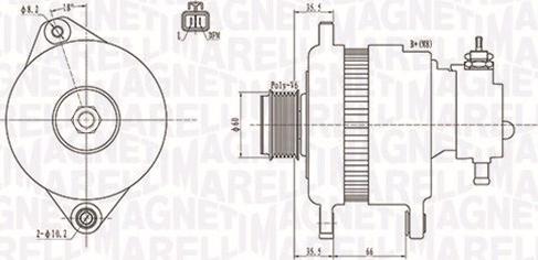 Magneti Marelli 063731900010 - Laturi inparts.fi