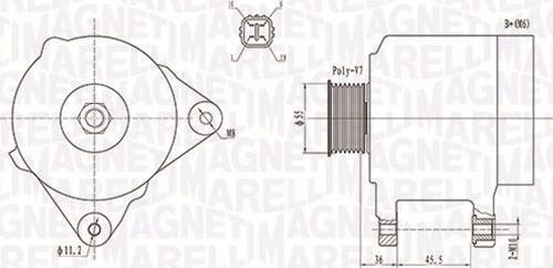 Magneti Marelli 063731907010 - Laturi inparts.fi