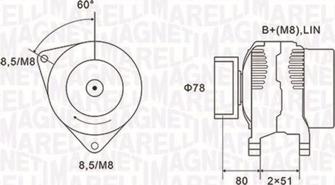 Magneti Marelli 063731919010 - Laturi inparts.fi