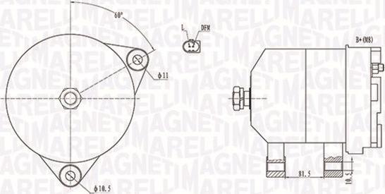 Magneti Marelli 063731915010 - Laturi inparts.fi