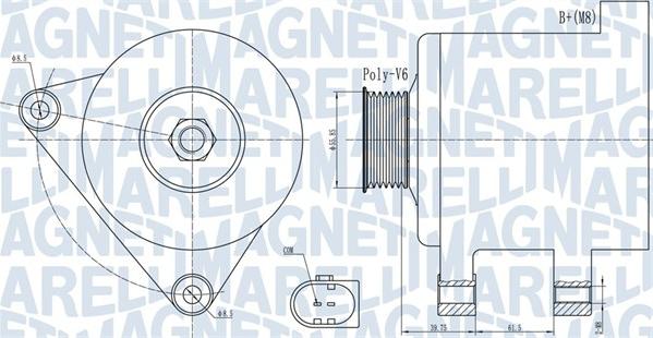 Magneti Marelli 063731910010 - Laturi inparts.fi