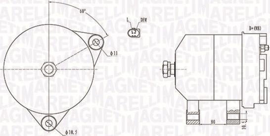 Magneti Marelli 063731913010 - Laturi inparts.fi