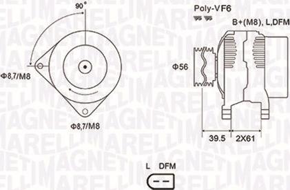 Magneti Marelli 063731912010 - Laturi inparts.fi