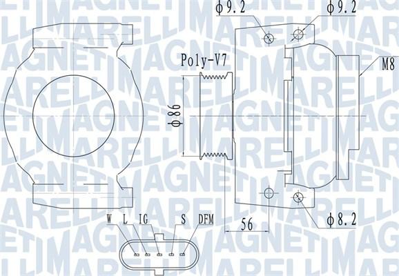 Magneti Marelli 063731917010 - Laturi inparts.fi